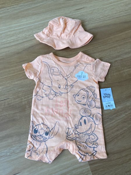 Disney girls romper set