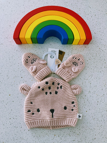 Girls beanie & glove set