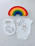 Pooh bear bodysuit set