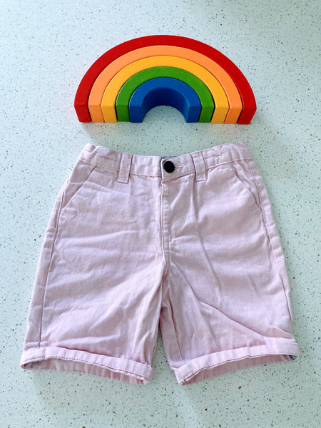 Pink chino boys shorts