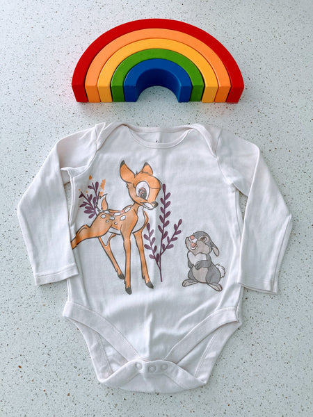 Bambi and thumper bodysuit