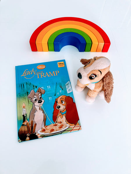 Lady and the tramp book & plush