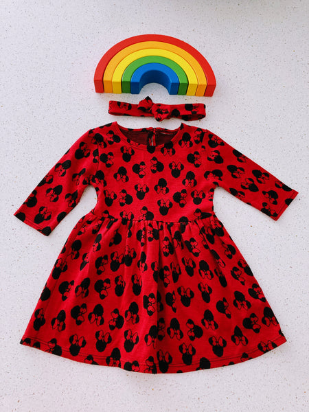 Minnie Mouse dress & headband set