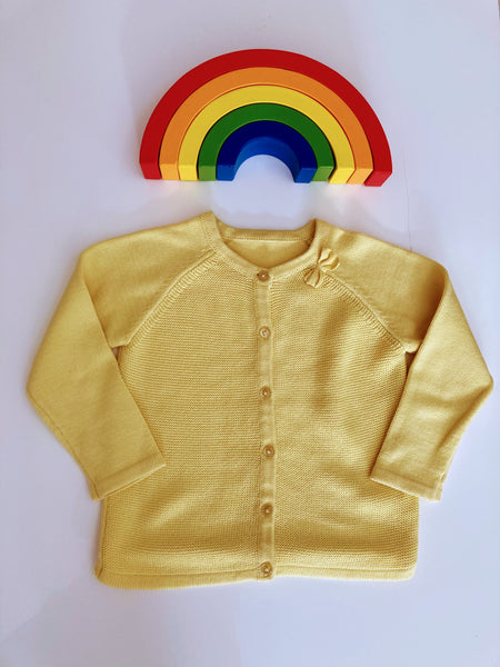 Girls yellow cardigan