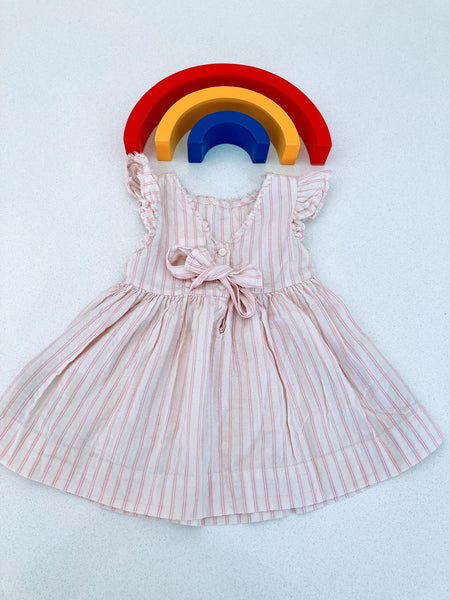 Pink stripe dress