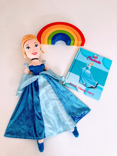 Cinderella plush and book